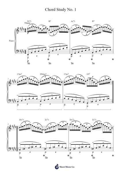Chord Study No. 1 Sheet Music by AudiofileSpottedAt3am_s-Arr.Marmo