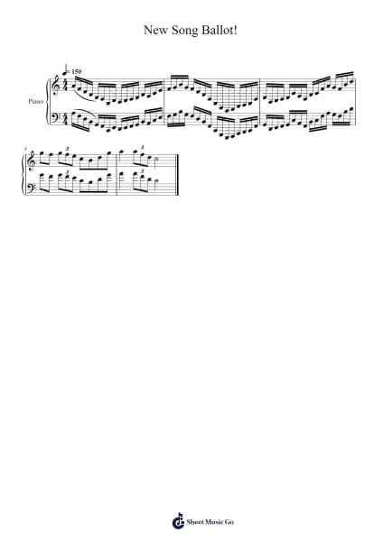 New Song Ballot! Sheet Music by Mrjackamo-Arr.Macre Accer