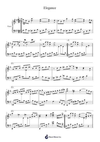 Elegance Sheet Music by Anthony James Murphy-Arr.Genus