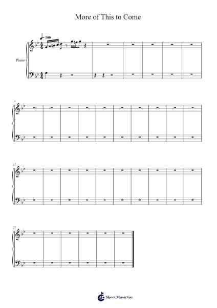 More of This to Come Sheet Music by juhtshgtdhgdfh-Arr.Leamorse Tayh
