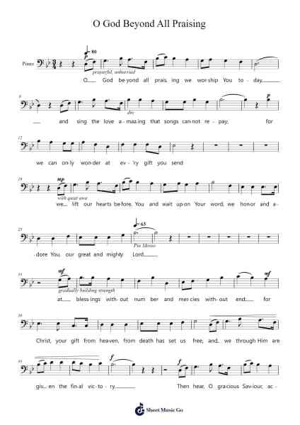 O God Beyond All Praising Sheet Music by -Arr.Pocent