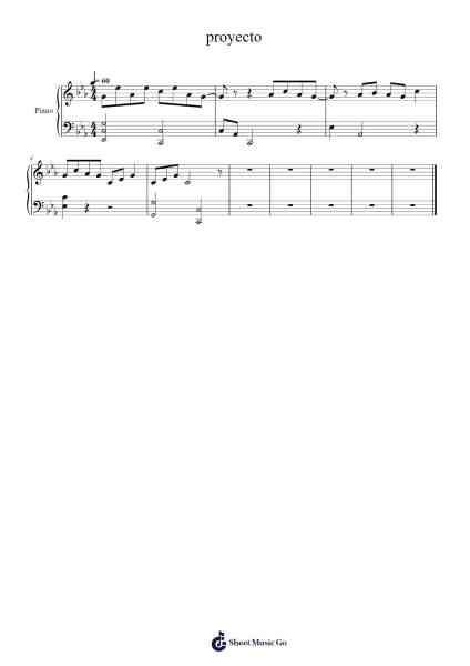 proyecto Sheet Music by rodriuicab-Arr.Gemcol Nemott