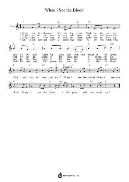 When I See the Blood 樂譜由 John G. Foote - 編曲 Blanes Poyale