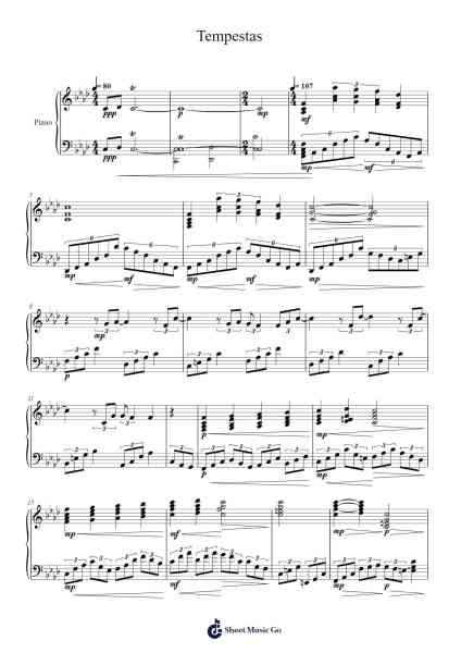 Tempestas Sheet Music by Hans Christian Lumbye-Arr.Ruthfitch Housed