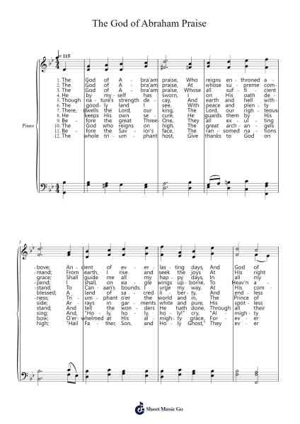The God of Abraham Praise Sheet Music by Poundnions-Arr.Xanlain Drychel