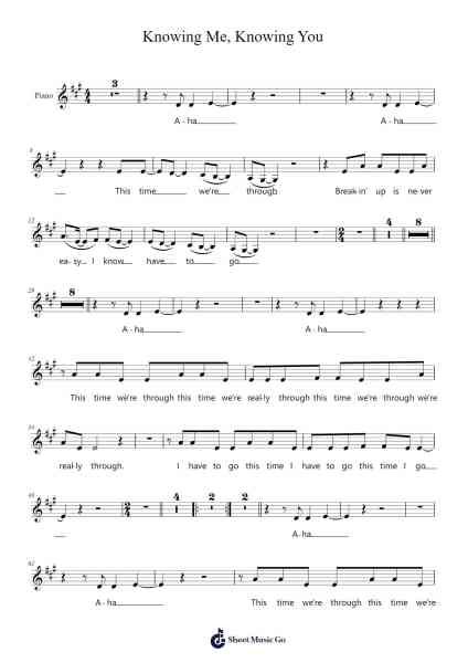 Knowing Me, Knowing You Sheet Music by Emlard Gemcah-Arr.Buckchad