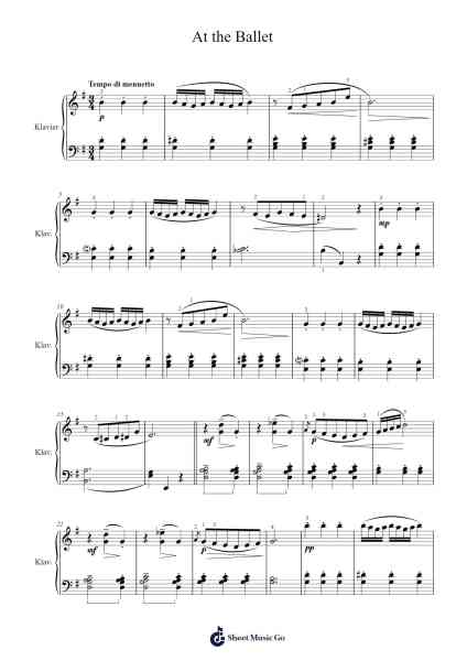 At the Ballet Sheet Music by William Gillock-Arr.Croftslon Maugnings