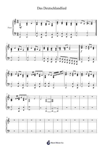 Das Deutschlandlied Sheet Music by Joseph Haydn-Arr.Youngvian