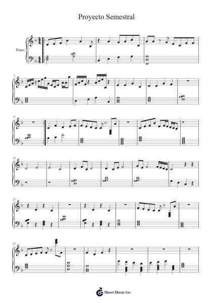 Proyecto Semestral Sheet Music by viniciounidad-Arr.Trollstal