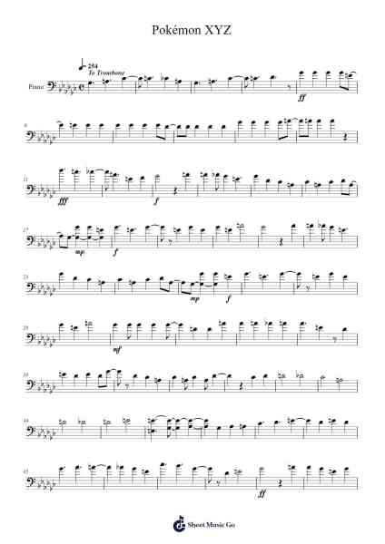 Pokémon XYZ Sheet Music by Brandon Leung-Arr.Sysham