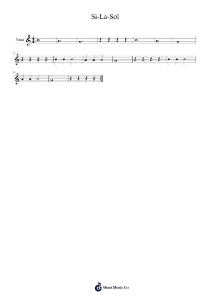 Si-La-Sol Sheet Music by undefined-Arr.Bownio Elroytier