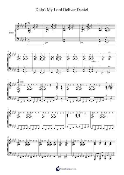 Didn't My Lord Deliver Daniel 樂譜由 Roger Emerson - 編曲 Leolop Faypys