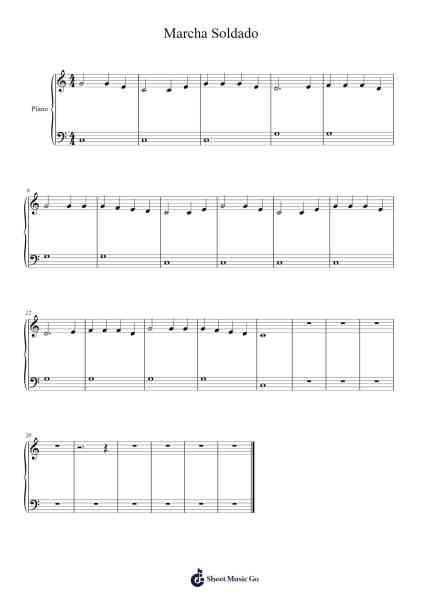 Marcha Soldado Sheet Music by Música popular tradicional brasileira-Arr.Crodre Kipqe