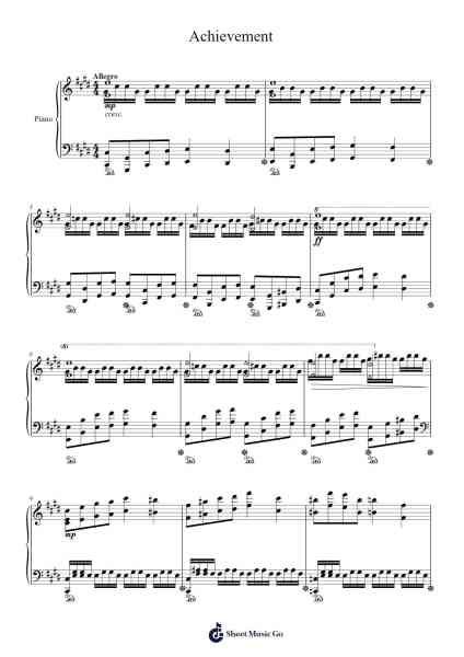 Achievement Sheet Music by Phifox-Arr.Cocroft Blairkins