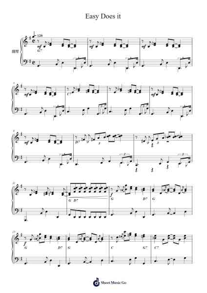 Easy Does it Sheet Music by Dean Martin-Arr.Quenram