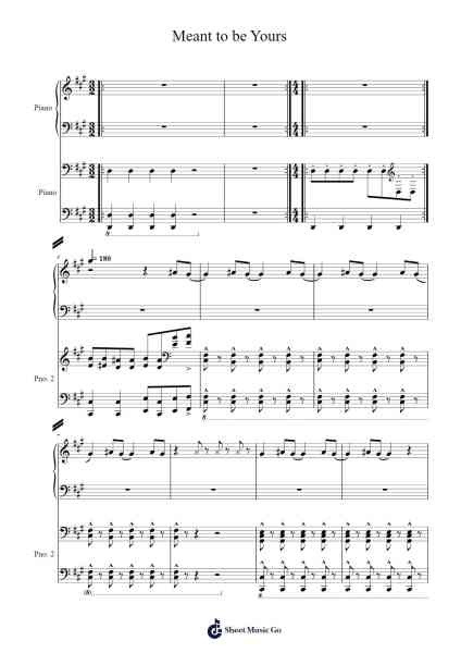 Meant to be Yours Sheet Music by Misc Soundtrack-Arr.Hawroll Quilrel