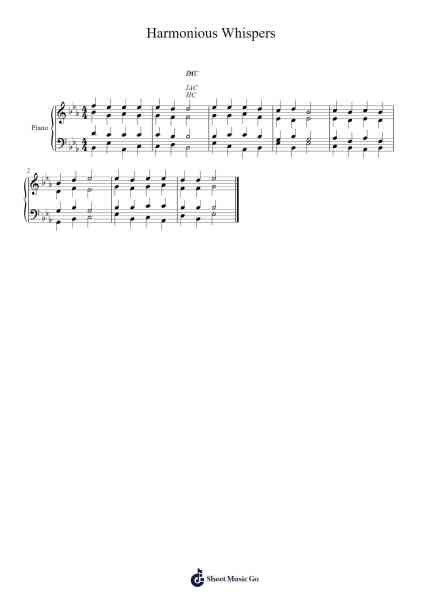 Harmonious Whispers Sheet Music by Mahini Dabhi-Arr.Danchloe