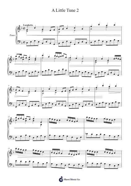 A Little Tune 2 Sheet Music by Jamesstone-Arr.Janron