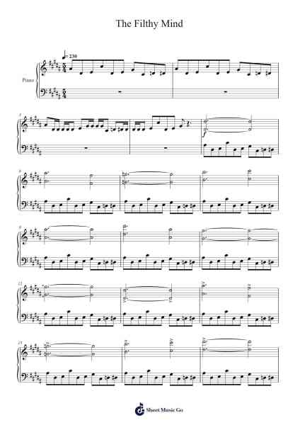 The Filthy Mind Sheet Music by DM DOKURO-Arr.Laupound