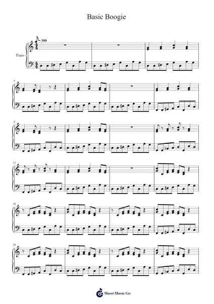 Basic Boogie Sheet Music by Jamesrite-Arr.Hewfrances
