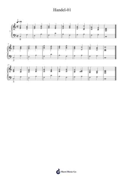 Handel-01 Sheet Music by terjekbela-Arr.Payyule