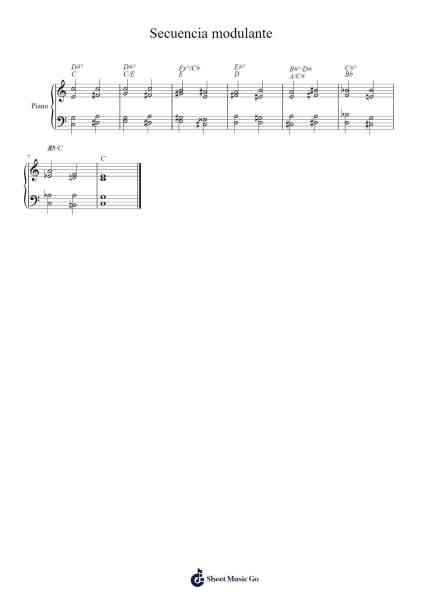 Secuencia modulante Sheet Music by -Arr.Clarknence