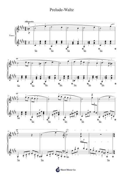 Prelude-Waltz Sheet Music by Michael Worsley-Arr.Krispert
