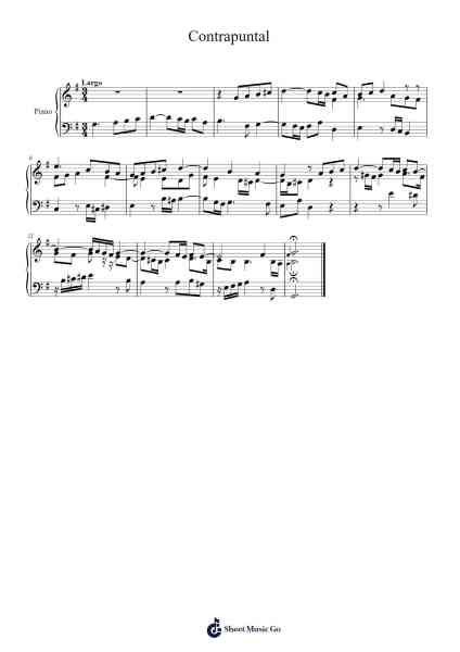 Contrapuntal Sheet Music by Needshaw Cumduke-Arr.Alickthodore