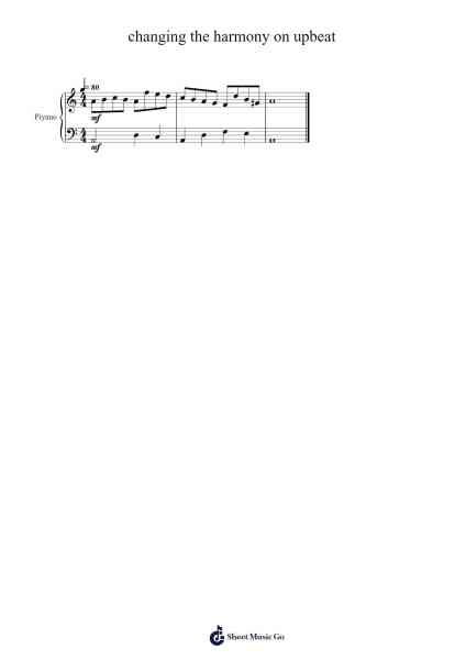 changing the harmony on upbeat Sheet Music by Orhan Torun-Arr.Humglas Leathus
