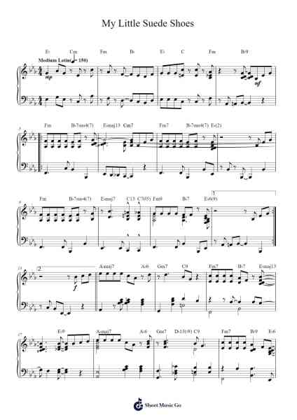 My Little Suede Shoes Sheet Music by Charlie Parker-Arr.Bridrian