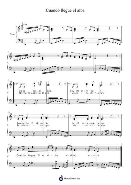 Cuando llegue el alba Sheet Music by Abel Figueroa-Arr.Moisham Whcky