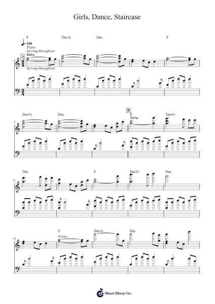 Girls, Dance, Staircase Sheet Music by Kensuke Ushio-Arr.Otnold