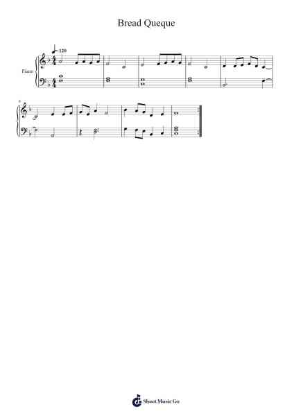 Bread Queque Sheet Music by Pedro R. González-Arr.Bownio Elroytier