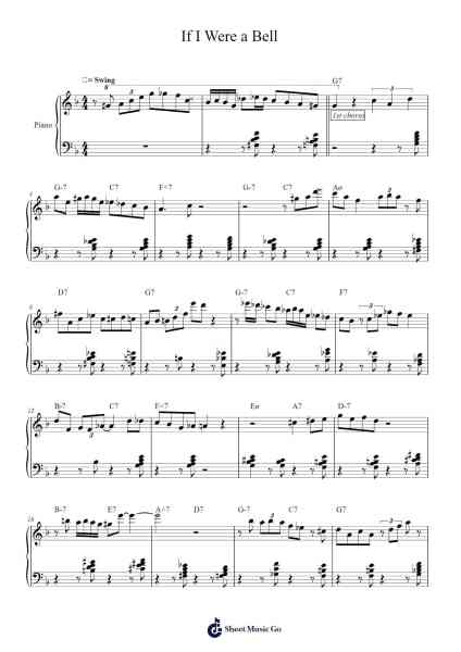 If I Were a Bell Sheet Music by Miles Davis-Arr.Thadean Chilridge