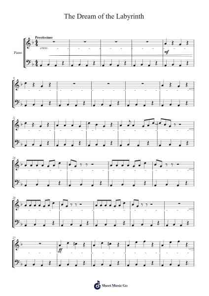 The Dream of the Labyrinth Sheet Music by Jubright Winsner-Arr.Blithefrey