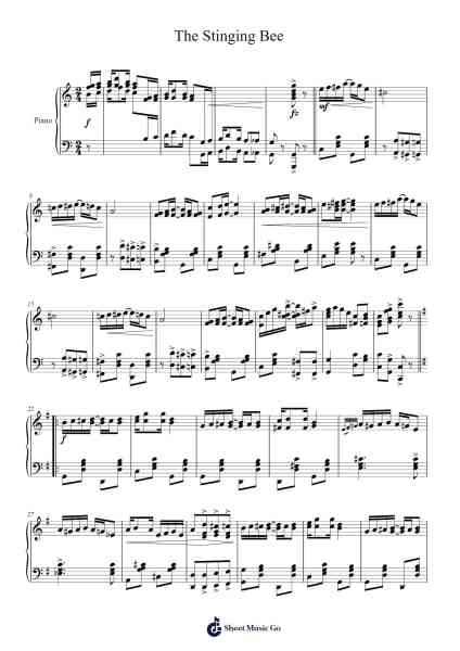 The Stinging Bee Sheet Music by Mike Bernard-Arr.Yulenold Milboyce