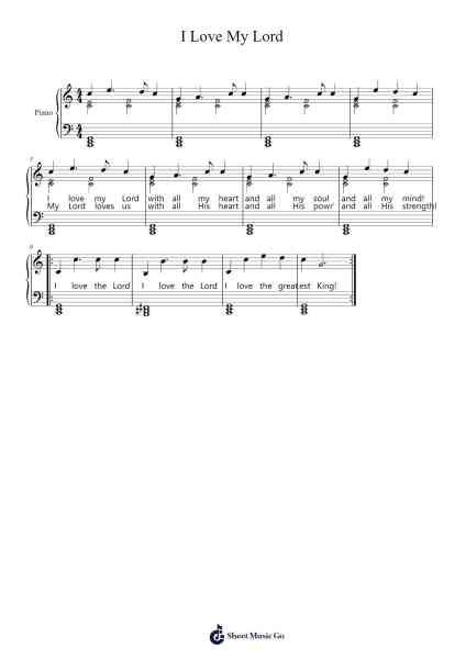 I Love My Lord Sheet Music by Joshua Porter-Arr.Pulip