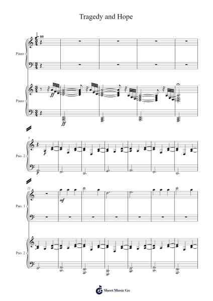 Tragedy and Hope Sheet Music by Jason Steiner-Arr.Birdco Osnel