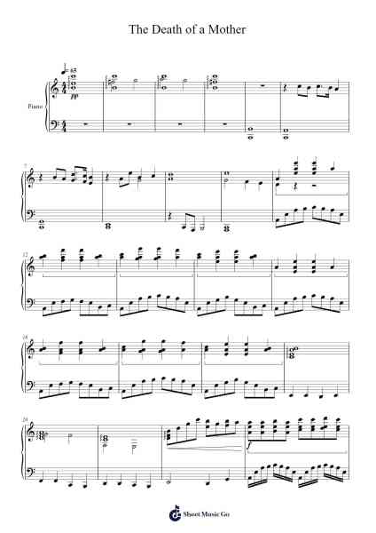 The Death of a Mother Notenblatt von Benjamin Hernandez-Arr.Leamorse Tayh