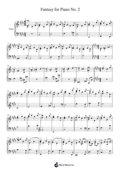 Fantasy for Piano No. 2 Sheet Music by Steven Kudlo-Arr.Cooholt Hogreen