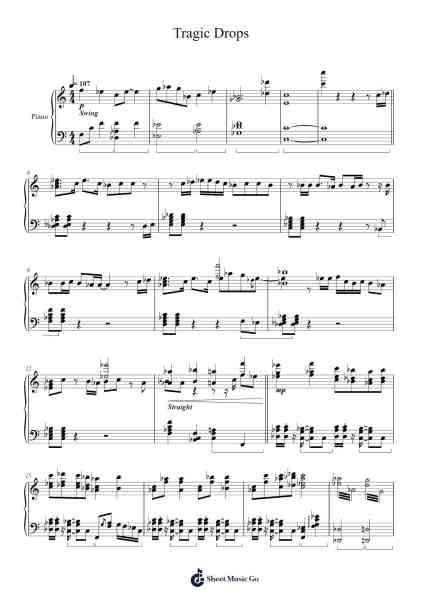 Tragic Drops Sheet Music by DOLLCHESTRA-Arr.Hilltim Moobright