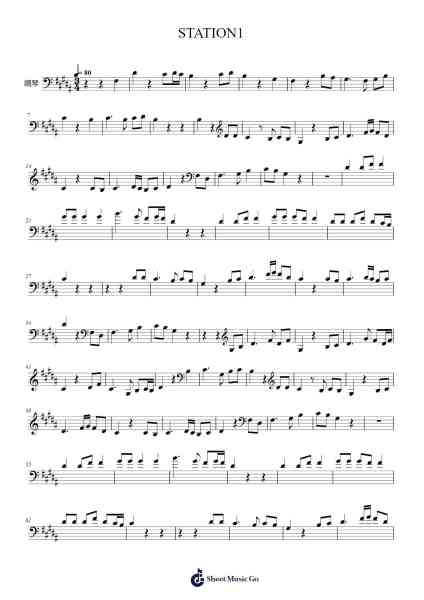 STATION1 Sheet Music by shfishmarket1-Arr.Ruthives Sibylxy