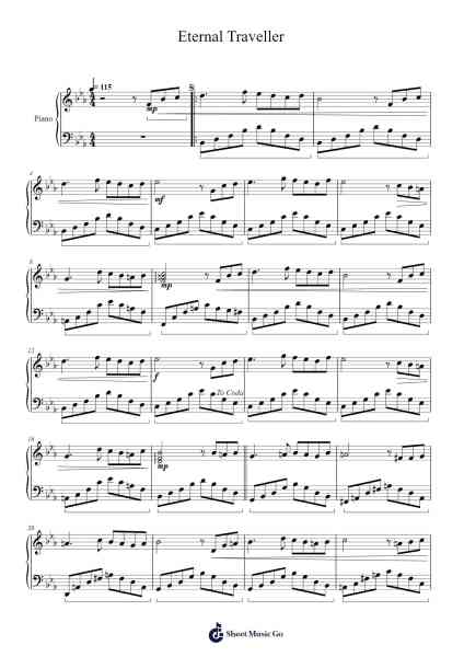 Eternal Traveller Sheet Music by Masao Aichi-Arr.Shertram