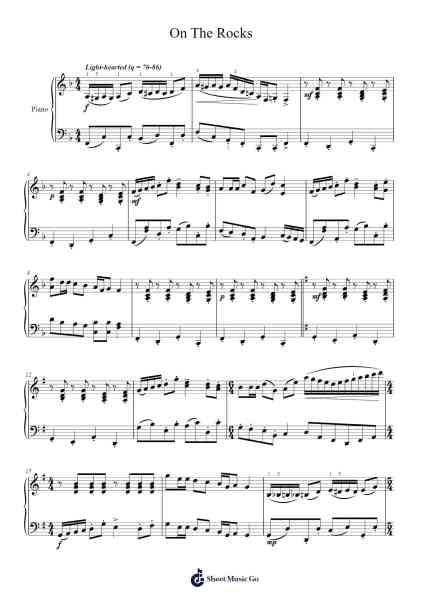 On The Rocks Sheet Music by OSTER Project-Arr.Bowvice Chaboyd