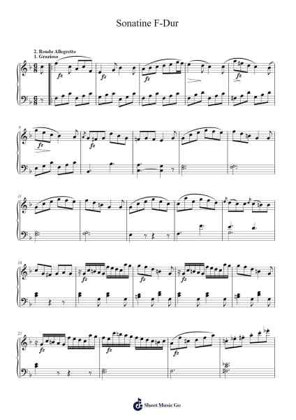 Sonatine F-Dur Sheet Music by Daniel Gottlieb Steibelt-Arr.Manreade
