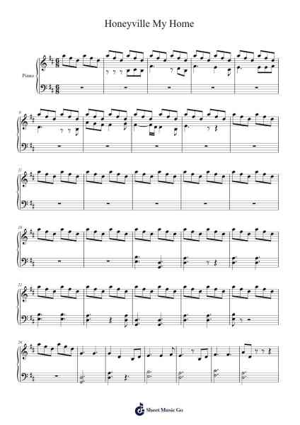 Honeyville My Home Sheet Music by Dakota Sevcik-Arr.Debden Cuwin