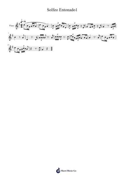 Solfeo Entonado1 Sheet Music by -Arr.Mikejay Croftges