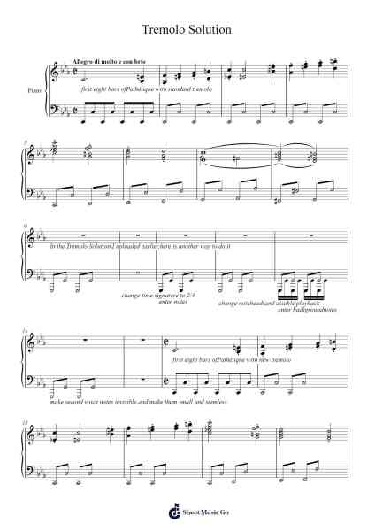 Tremolo Solution 樂譜由 undefined - 編曲 Yecent