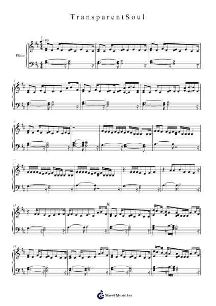 T r a n s p a r e n t S o u l Sheet Music by Willow Smith-Arr.Brandwight Gillget