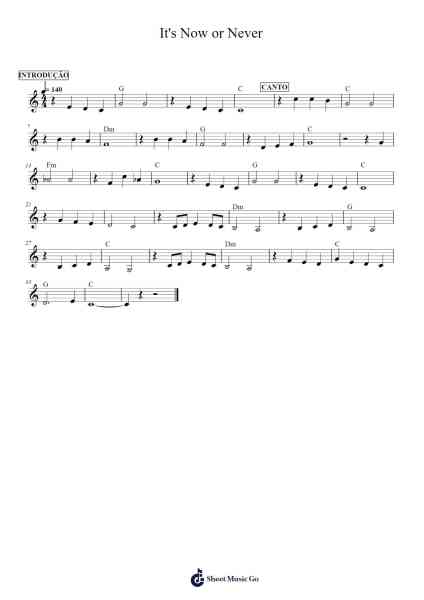 It's Now or Never Sheet Music by Elvis Presley-Arr.Graril